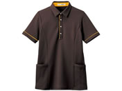 カーシーカシマ/半袖ロングポロシャツ(男女兼用)ケアウェア 25-2429-0104 L HSP004-3(アースブラウン)