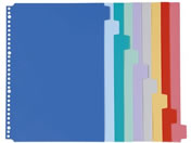 �P����/�J���[�C���f�b�N�X(���n�^�C�v)A4/9�R �J���e�u�b�N�p�i 01-2800-05 KB-014(A4/9���})30�^�P�c