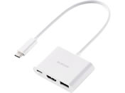 �G���R��/USB-C �n�u �h�b�L���O�X�e�[�V���� 3in1 HDMI 4K 60Hz PD �ő�100W���� USB-A USB3.2 �R���p�N�g �z���C�g/DST-030BPWH