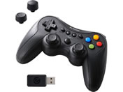 �G���R��/FPS�Q�[���p�b�h PC�p ���C�����X 2.4GHz XInput ���J�j�J���g���K�[ �X�e�B�b�N���� �U�� 13�{�^�� �X�g���[�g�z�u/JC-GP50SVBK