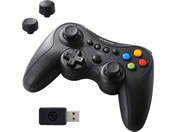 �G���R��/FPS�Q�[���p�b�h PC�p ���C�����X 2.4GHz XInput ���J�j�J���g���K�[ �X�e�B�b�N���� �U�� 13�{�^�� �N���X�z�u/JC-GP50XVBK