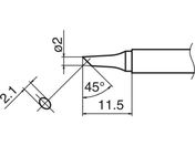 白光/こて先 2BC型 T13-BC2