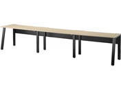 �G�����T/���[�N�e�[�u�� �΂ߋr �Жʃ^�C�v W3600�~D600�~H720mm �V�i�`������ �r�u���b�N/LFK-3606-NB