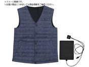 室谷/MX1642 中綿ヒーターベスト デニムブルー L MX1642-DB/L
