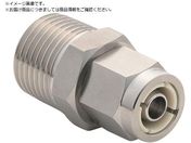 潤工社/ステンレス継手 U2Sシリーズ ニップル 4×2.5mm PT1/8 N-0425-01-US2