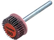 TRUSCO/セラミックフラップホイール 軸径3mm #180 外径15×幅5×軸長30 10個入 TCF1505-CE-180