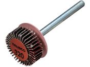 TRUSCO/セラミックフラップホイール 軸径3mm #320 外径15×幅5×軸長30 10個入 TCF1505-CE-320