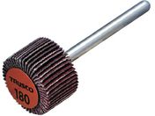 TRUSCO/セラミックフラップホイール 軸径3mm #180 外径15×幅10×軸長30 10個入 TCF1510-CE-180