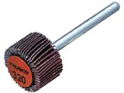 TRUSCO/セラミックフラップホイール 軸径3mm #320 外径15×幅10×軸長30 10個入 TCF1510-CE-320
