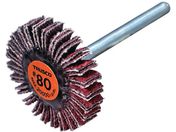 TRUSCO/セラミックフラップホイール 軸径3mm #80 外径20×幅5×軸長30 10個入 TCF2005-CE-80