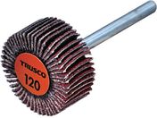 TRUSCO/セラミックフラップホイール 軸径3mm #120 外径20×幅10×軸長30 10個入 TCF2010-CE-120