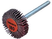 TRUSCO/セラミックフラップホイール 軸径3mm #180 外径25×幅5×軸長30 10個入 TCF2505-CE-180