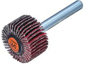 TRUSCO/セラミックフラップホイール 軸径6mm #60 外径25×幅15×軸長40 5個入 TCF2515-CE-60