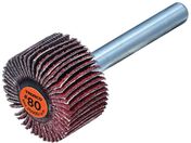 TRUSCO/セラミックフラップホイール 軸径6mm #80 外径25×幅15×軸長40 5個入 TCF2515-CE-80