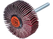 TRUSCO/セラミックフラップホイール 軸径3mm #120 外径30×幅10×軸長30 10個入 TCF3010-CE-120