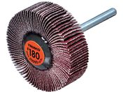 TRUSCO/セラミックフラップホイール 軸径3mm #180 外径30×幅10×軸長30 10個入 TCF3010-CE-180