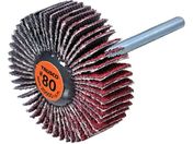 TRUSCO/セラミックフラップホイール 軸径3mm #80 外径30×幅10×軸長30 10個入 TCF3010-CE-80