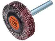 TRUSCO/セラミックフラップホイール 軸径6mm #120 外径40×幅10×軸長40 5個入 TCF4010-CE-120