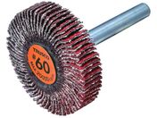 TRUSCO/セラミックフラップホイール 軸径6mm #60 外径40×幅10×軸長40 5個入 TCF4010-CE-60