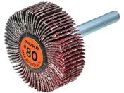TRUSCO/セラミックフラップホイール 軸径6mm #80 外径40×幅15×軸長40 5個入 TCF4015-CE-80