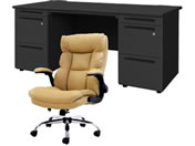 Netforce/�f�X�N�`�F�A�Z�b�g ����3�i W1600 �����f�X�N+�`�F�A ���~�L������/LRD167BKDBKCA33