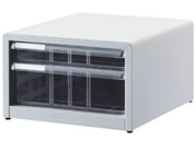 ナカバヤシ/アバンテV2レターケース 浅型1段+深型1段 書類保管庫 23-5610-04 AL-C2(A4・タテ)