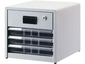 ナカバヤシ/アバンテV2レターケース 浅3鍵付1 24-4357-00 AL-R4(ニューグレー)