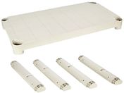 TRUSCO/プラ棚用 棚板セット 棚板間隔高さ515mm用脚4本付