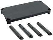 TRUSCO/プラ棚用 棚板セット 棚板間隔高さ515mm用脚4本付