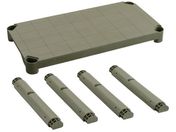 TRUSCO/プラ棚用 棚板セット 棚板間隔高さ515mm用脚4本付