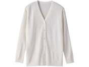 マツヨシ カーディガン ロング ナースウェア 25-4019-0004 LL MY-NS1210W(ホワイト)