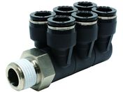 PISCO/チューブフィッティング トリプルブランチエイ チューブ12 接続口径R1/2 PAT12-04