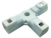TRUSCO/防水コネクタ ハウジング T字タイプ 10個入 芯数2 白 P-CB01A5-02NA