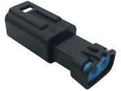 TRUSCO/防水コネクタ ソケットハウジング 2芯 中継用 10個入 被覆外径φ2.2〜2.8 黒 P-CE01A5-02B0-02