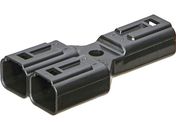 TRUSCO/防水コネクタ Y字分岐タイプ 10個入 黒 P-CE01A5-02BA