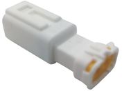 TRUSCO/防水コネクタ ソケットハウジング 2芯 中継用 10個入 被覆外径φ1.7〜2.3 白 P-CE01A5-02N0-01