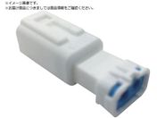 TRUSCO/防水コネクタ ソケットハウジング 2芯 中継用 10個入 被覆外径φ2.7〜3.2 白 P-CE01A5-02N0-03