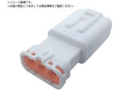 TRUSCO/防水コネクタ ソケットハウジング 3芯 中継用 10個入 被覆外径φ1.7〜2.3 白 P-CE01A5-03N0-01