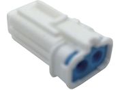 TRUSCO/防水コネクタ ソケットハウジング 2芯 中継・基板用 10個入 被覆外径φ2.2〜2.8 白 P-CE01A6-02N0-02
