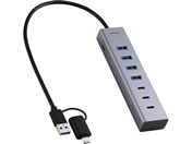 �G���R��/USB�n�u 7�|�[�g A��C�ϊ��A�_�v�^�[�t ��/U3HC-T070SV