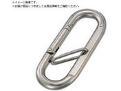 水本/リングキャッチ ステンレス プチカラビナ ハズレ止め付 線径6mm 長さ66mm PK-6