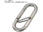 水本/リングキャッチ ステンレス プチカラビナ ハズレ止め付 線径8mm 長さ74mm PK-8