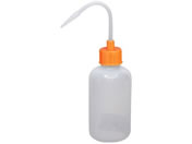 安元化成/カラーキャップ付洗浄瓶(細口)細口 洗瓶 23-5021-0102 オレンジイエロー 250ML(12ホンイリ)