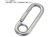 水本/リングキャッチ ステンレス プチカラビナ リング付 線径8mm 長さ74mm PL-8