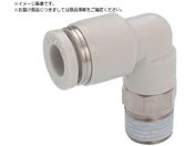 PISCO/チューブフィッティング エルボ 適合外径8mm 接続口径R1/8 ライトグレー PL8-01W