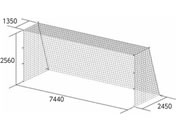 TOEI LIGHT �g�[�G�C���C�g/��ʃT�b�J�[�S�[���l�b�g �l�p�� 2��1�g �|���G�`�����L���� 440T 60�{ �Ԗ�13cm�p