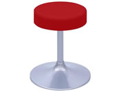 高田ベッド/A型クランケチェアー φ360mm H350 レッド/TB-1562-01