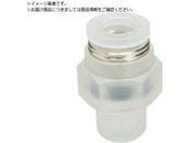 PISCO/チューブフィッティングPP ストレート ネジ部材質:PP PPC12-04