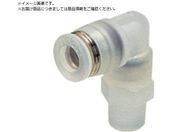 PISCO/チューブフィッティングPP エルボ ネジ部材質:PP PPL12-04