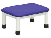 高田ベッド/足踏み台(ミニステップ)足置き台 23-2769-0106 ビニルレザーライトブルー TB-276(40X30X30CM)